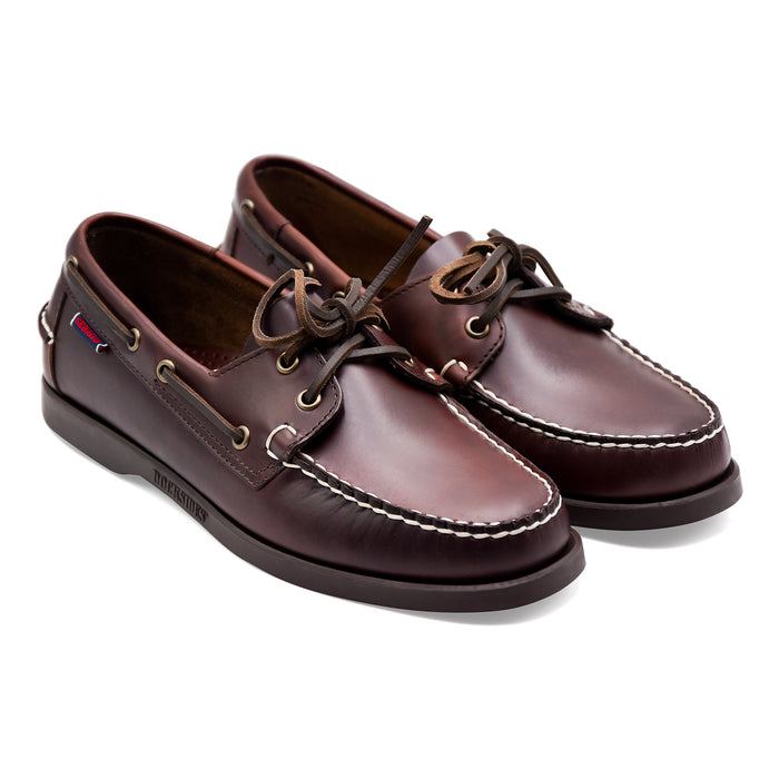 Sebago Scarpe Da Barca Uomo Marrone DOCKSIDES PORTLAND WAXED