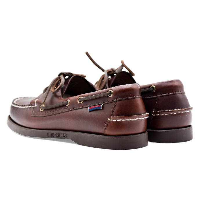 Sebago Scarpe Da Barca Uomo Marrone DOCKSIDES PORTLAND WAXED
