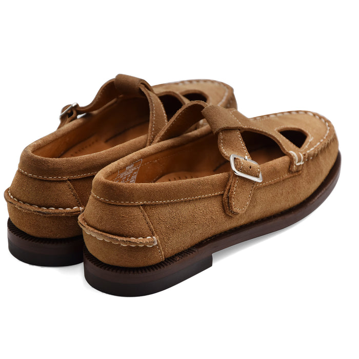 Sandali Sebago Donna ANGELINA FLESHOUT In Camoscio Beige Camel