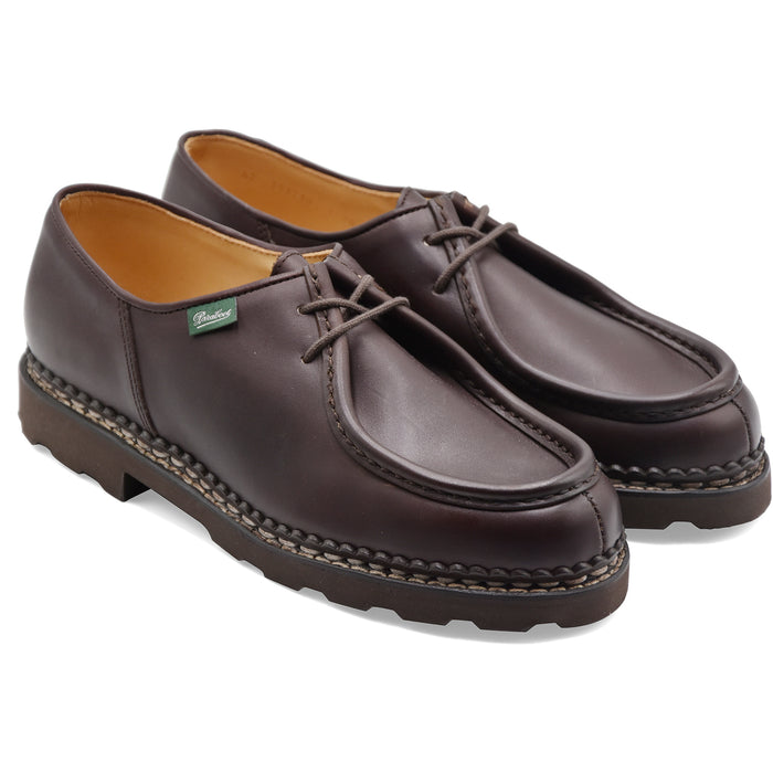 Derby Paraboot Michael Marche II Uomo Pelle Marrone Caffè Scuro