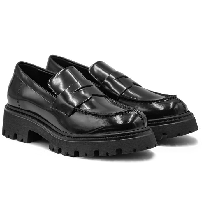 Mocassini Nero Asport Dalla Suola Robusta Riccardo P. Donna