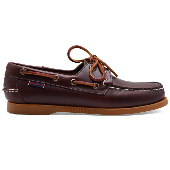 Sebago Donna Scarpe Da Barca DOCKSIDES PORTLAND WAXED Pelle Cuoio