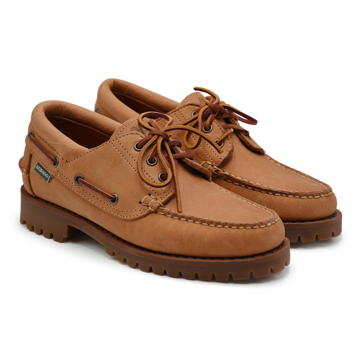 Allacciata Sebago Acadia Crazy Horse Uomo In Pelle Brown Tan