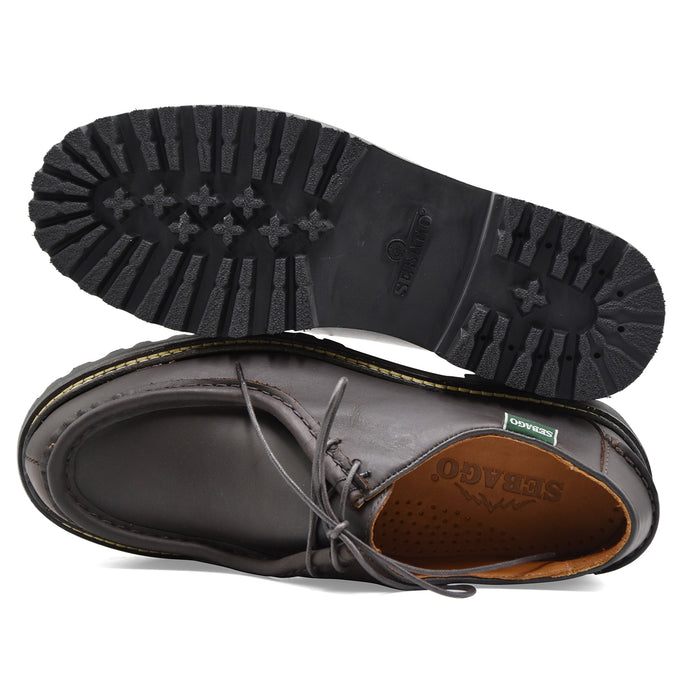 Allacciate Norvegesi Uomo Sebago Pelle Testa Di Moro OPAL LUG