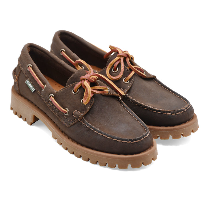 Allacciata Sebago Ranger Muddy Donna In Nabuck Marrone Heritage
