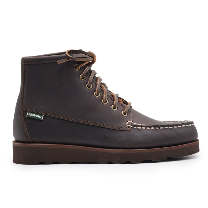 Polacchini Uomo Sebago Vera Pelle Marrone TALA MID CRAZY HORSE