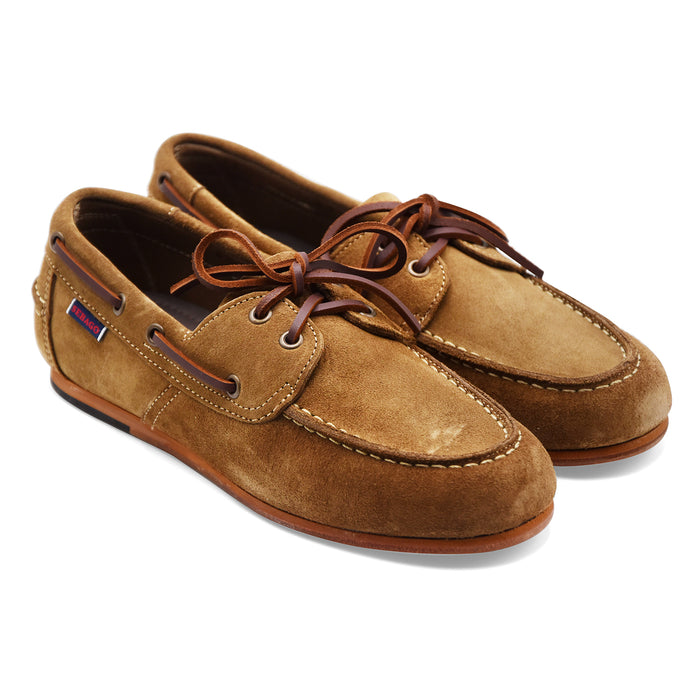 Allacciate Sebago Donna Owen D'Archivio In Suede Marrone Taupe
