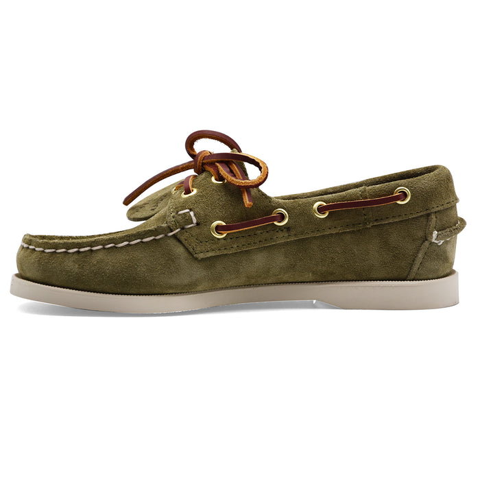 Scarpe Da Barca Donna Sebago PORTLAND ARTISAN In Camoscio Verde