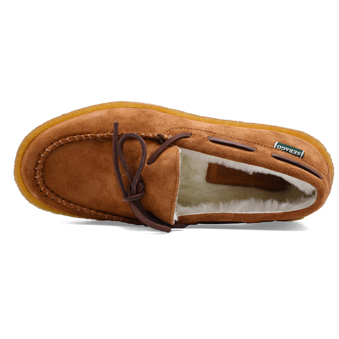Allacciata Sebago Donna Colton Marrone Cognac Pelliccia Interna