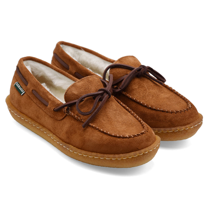 Allacciata Sebago Donna Colton Marrone Cognac Pelliccia Interna