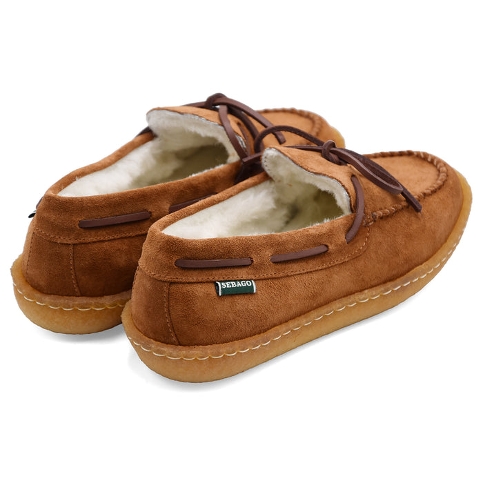 Allacciata Sebago Donna Colton Marrone Cognac Pelliccia Interna