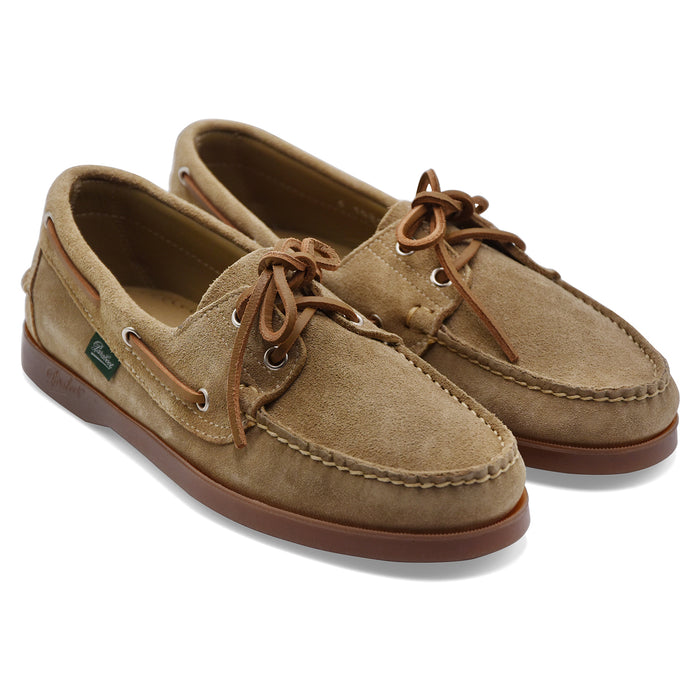 Scarpe Da Barca Paraboot Barth Marine Da Uomo Camoscio Sabbia