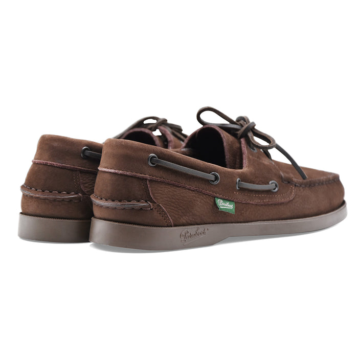 Scarpe Da Barca Uomo Paraboot Barth/Marine Pelle Nubuck Marrone