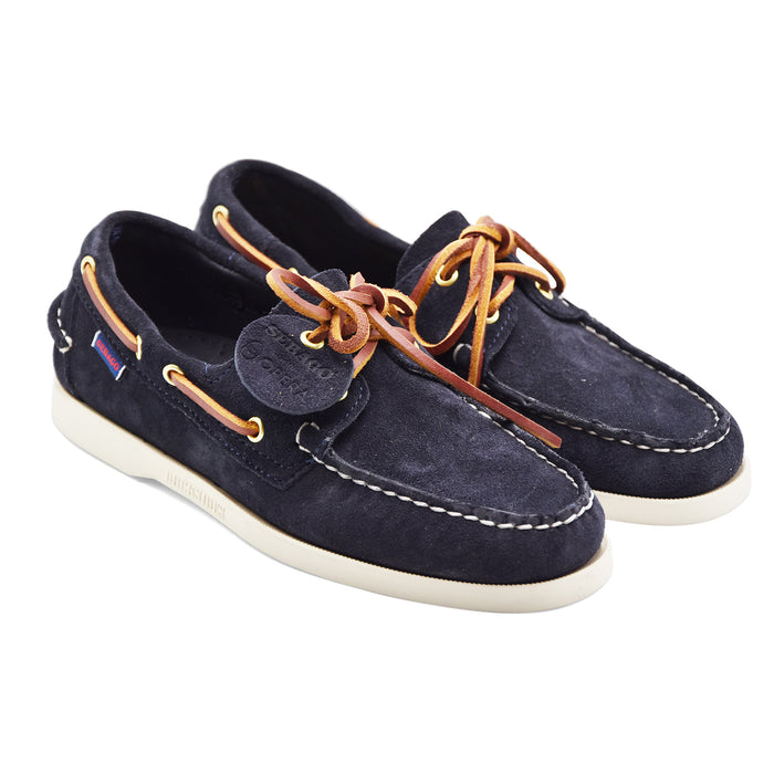 Scarpe Da Barca Uomo Sebago PORTLAND ARTISAN Camoscio Blu Scuro