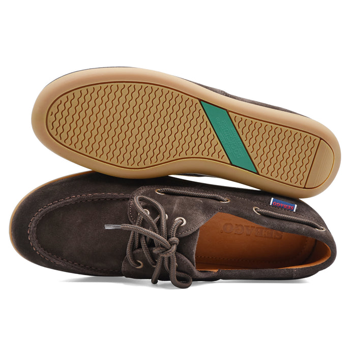 Sebago Allacciata Uomo Gary Jobson Suede Marrone Modello Iconico