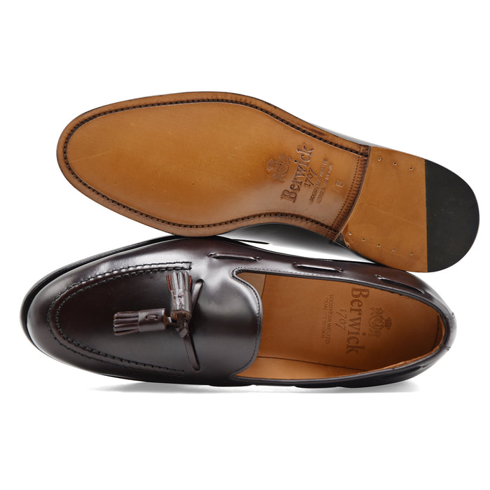 Mocassini Uomo Berwick 1707 Nappine Bordeaux Cuciture A Vista