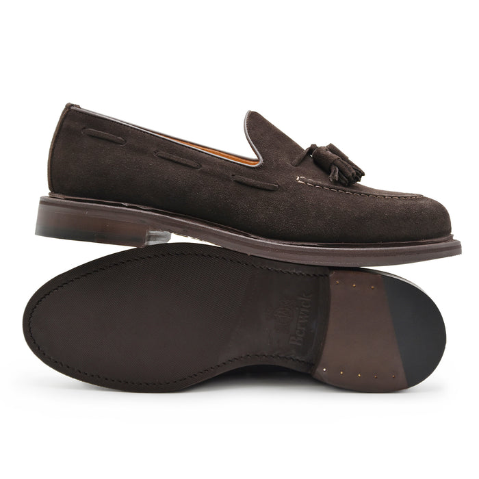 Mocassini Berwick 1707 Uomo Classici Testa Di Moro Con Nappine