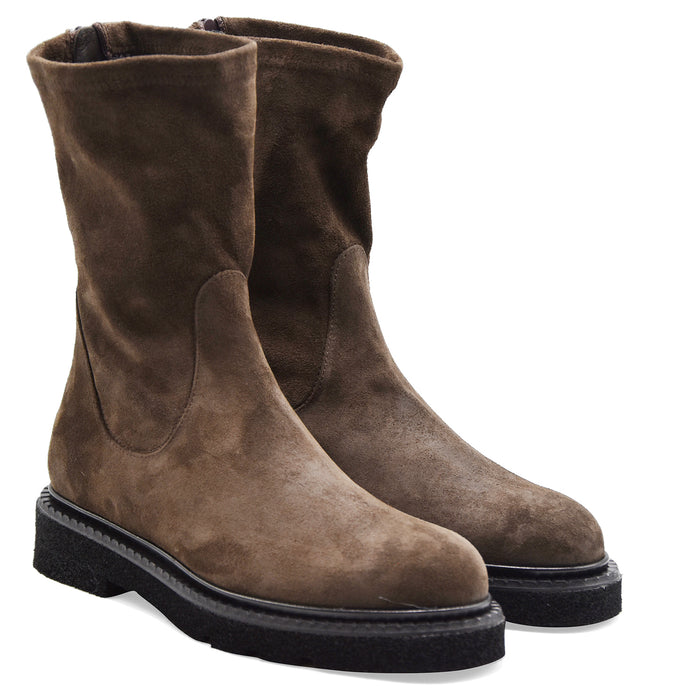 Stivaletti Guglielmo Rotta Kent Donna Camoscio Marrone Ebony