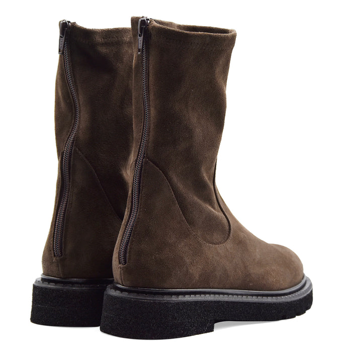 Stivaletti Guglielmo Rotta Kent Donna Camoscio Marrone Ebony
