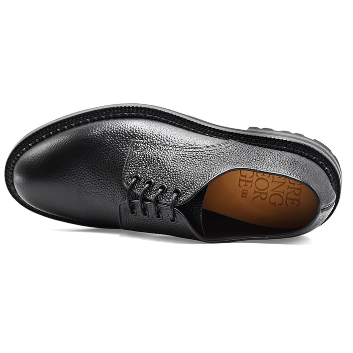 Allacciata Derby Green George Scotch Uomo Nero Pelle Martellata