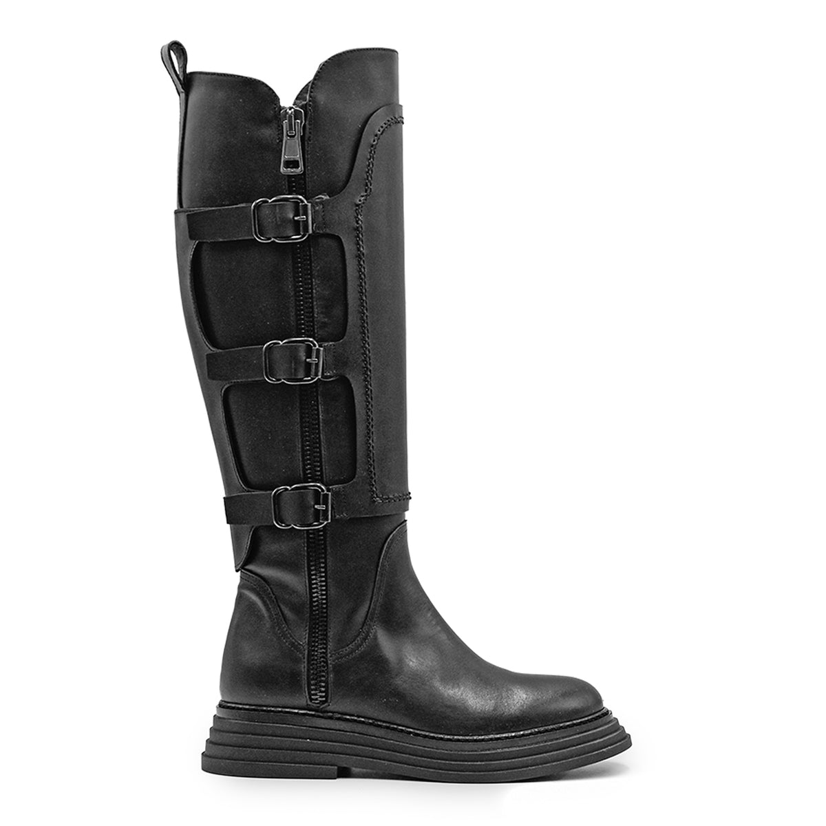 Sandali estivi comodi in pelle con tacco alto da donna Sandali estivi comodi in pelle con tacco alto da donna
