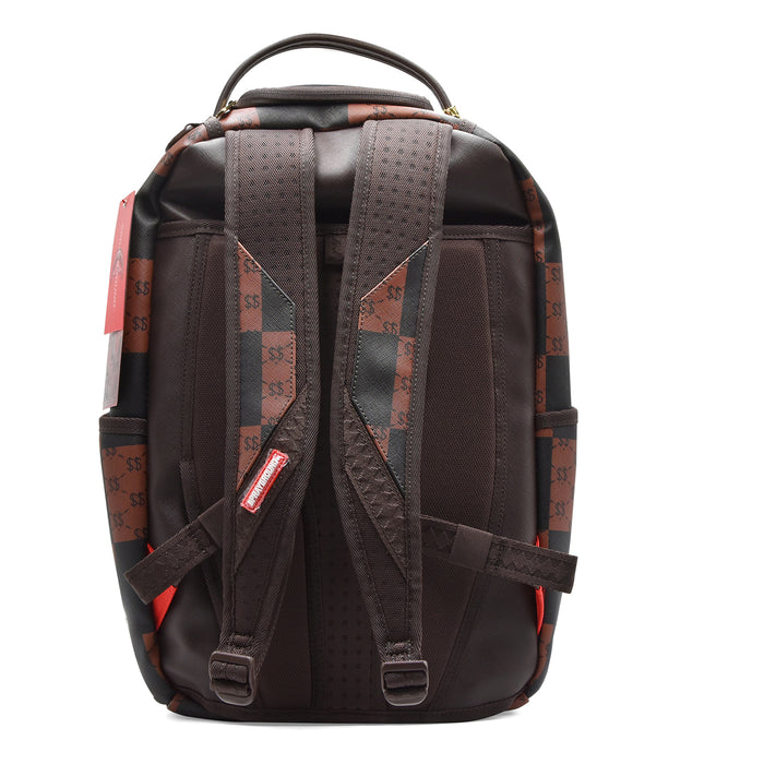Zaino Sprayground Enlarged Checks Paris Marrone Design Iconico