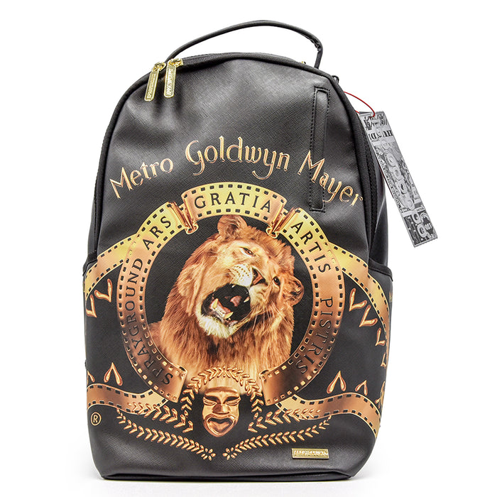 Sprayground Metro-Goldwyn-Mayer Backpack Black Gold Iconic Style