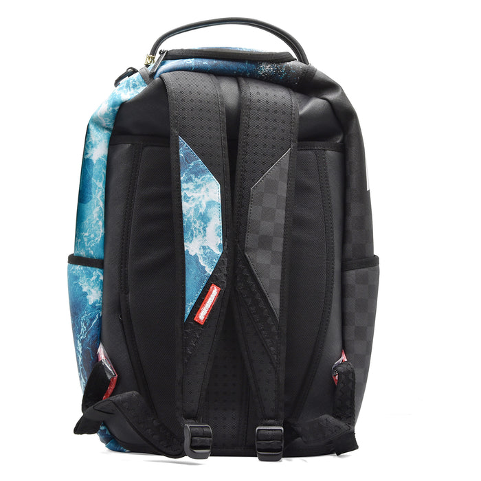 Zaino Sprayground Unisex HIGH TIDE SHARKS Metà Scacchi E Onda