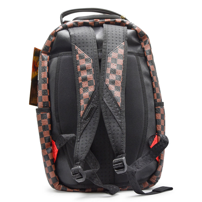 Sprayground Zaino CHECK 2 EMBOSS Bocca Shark E Scacchi Iconici