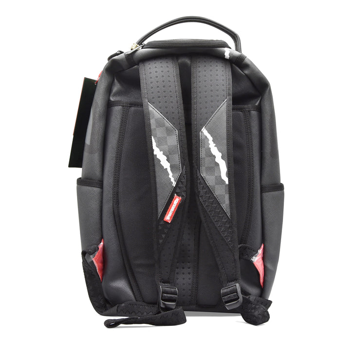 Zaino Sprayground Unisex Nero Center Rip Revealing Gray Check