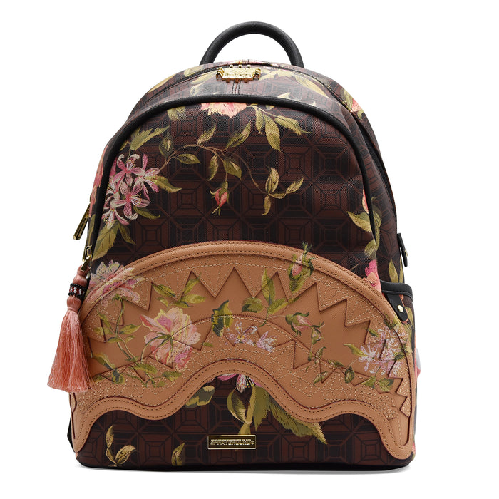 Zaino Sprayground Stile Grafico AI Henny Floral Savage Marrone