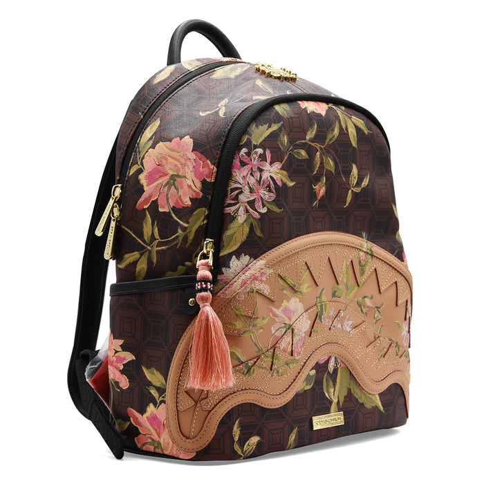 Zaino Sprayground Stile Grafico AI Henny Floral Savage Marrone