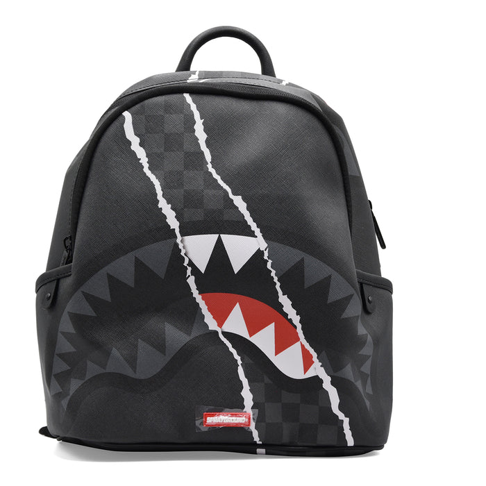 Zaino Piccolo Sprayground Unisex Nero Center Rip Revealing Gray