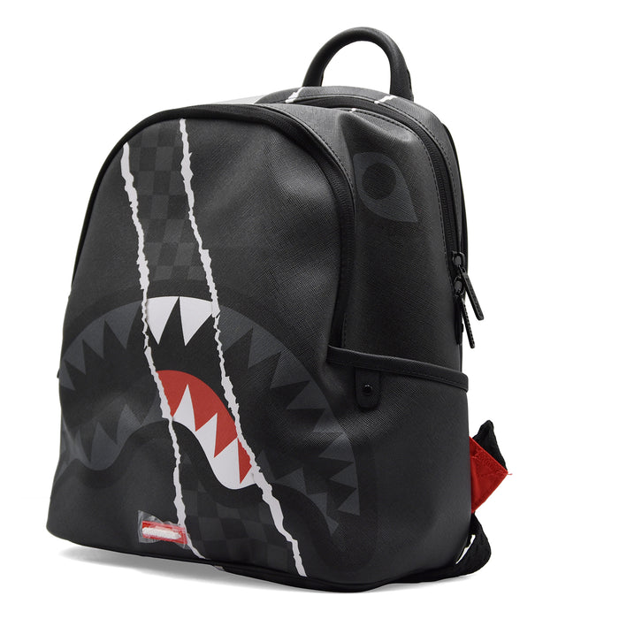 Zaino Piccolo Sprayground Unisex Nero Center Rip Revealing Gray