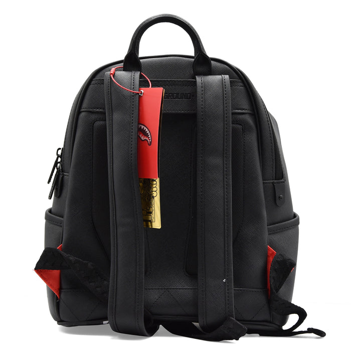 Zaino Piccolo Sprayground Unisex Nero Center Rip Revealing Gray