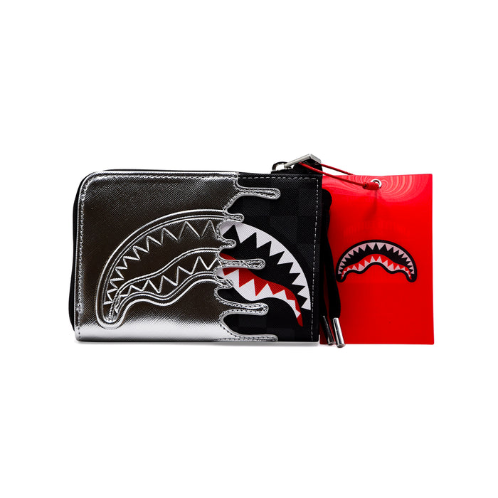 Sprayground Portafoglio Unisex SILVER SIDE Scacchi Grigi Neri