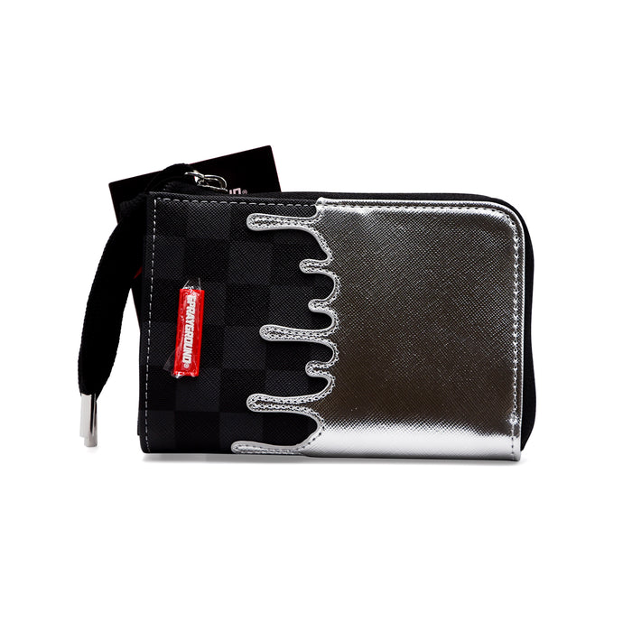 Sprayground Portafoglio Unisex SILVER SIDE Scacchi Grigi Neri