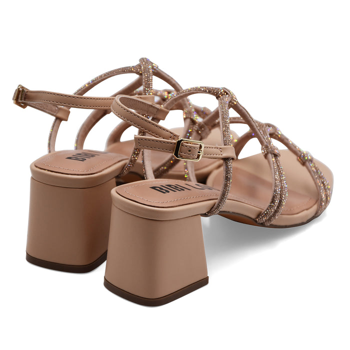 Sandali Bibi Lou Donna QUAIL SANDAL Rosa Con Strass Chic In Voga