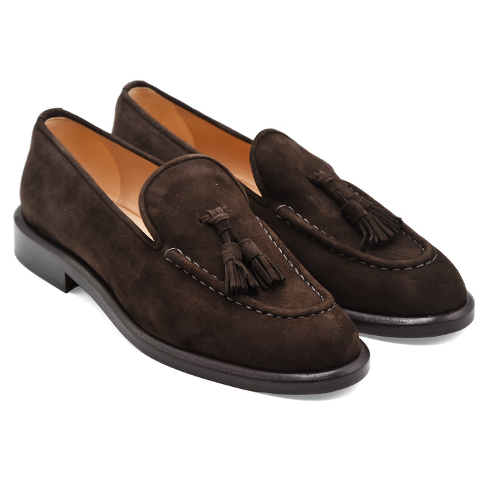 Mocassini Jubilé Donna 9905SL Pelle Scamosciata Testa Di Moro