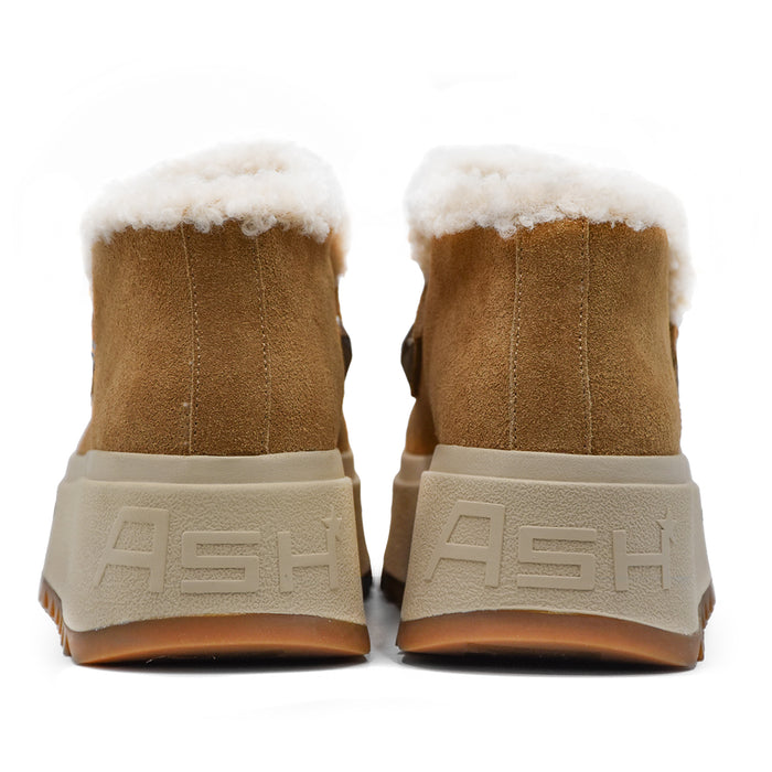 Ash Magic Camel Ankle Boots Warm Sherpa Fabric Interior Women