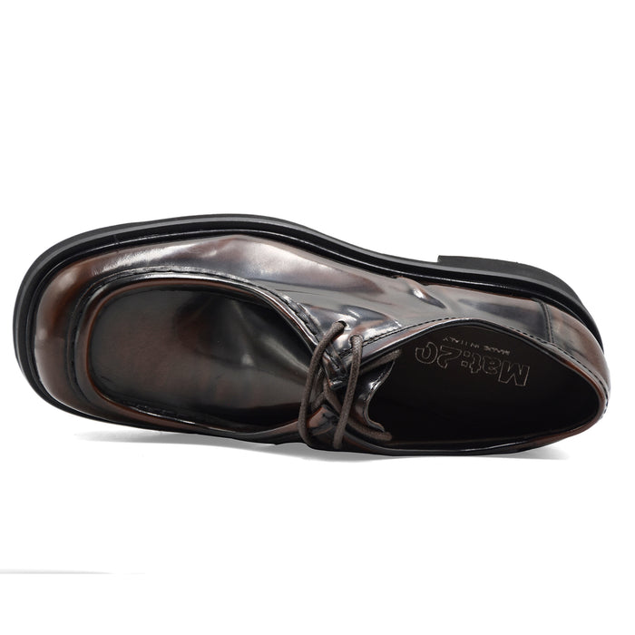 Allacciate Mat:20 Donna A605 In Pelle Marrone Modello Ingegnere