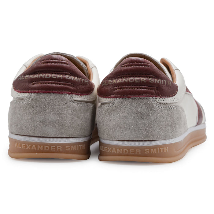 Sneakers Alexander Smith Uomo Thames Bianco Con Inserti Marrone