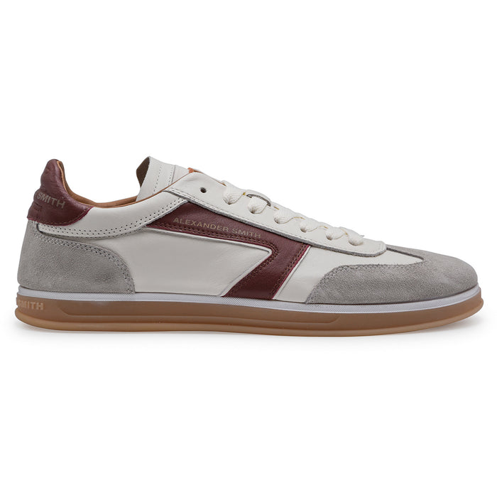 Sneakers Alexander Smith Uomo Thames Bianco Con Inserti Marrone