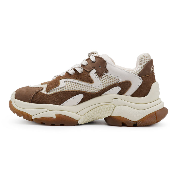 Sneakers Donna Ash Addict Marrone Gesso Stile Iconico Grintoso