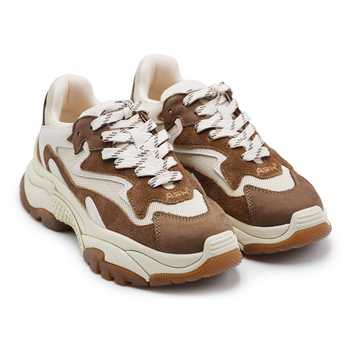 Sneakers Donna Ash Addict Marrone Gesso Stile Iconico Grintoso