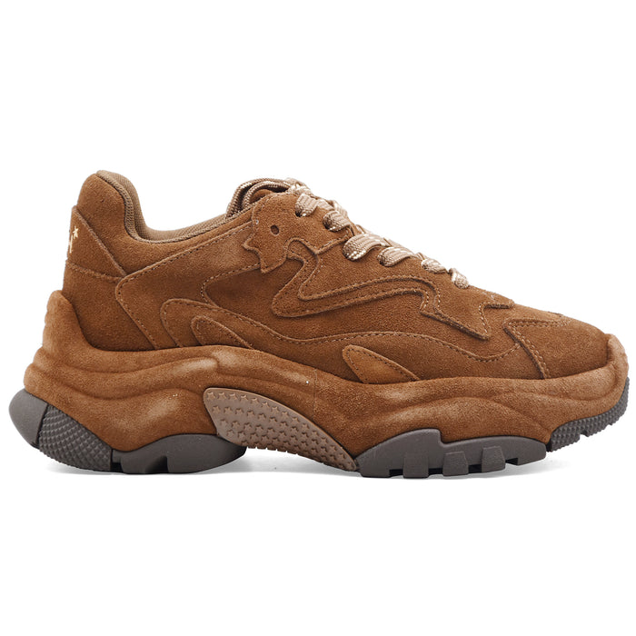 Sneakers Ash Addict Bis Donna Suede Mink Marrone Sofisticato