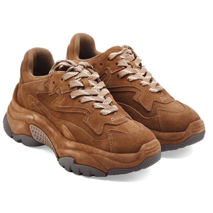 Sneakers Ash Addict Bis Donna Suede Mink Marrone Sofisticato
