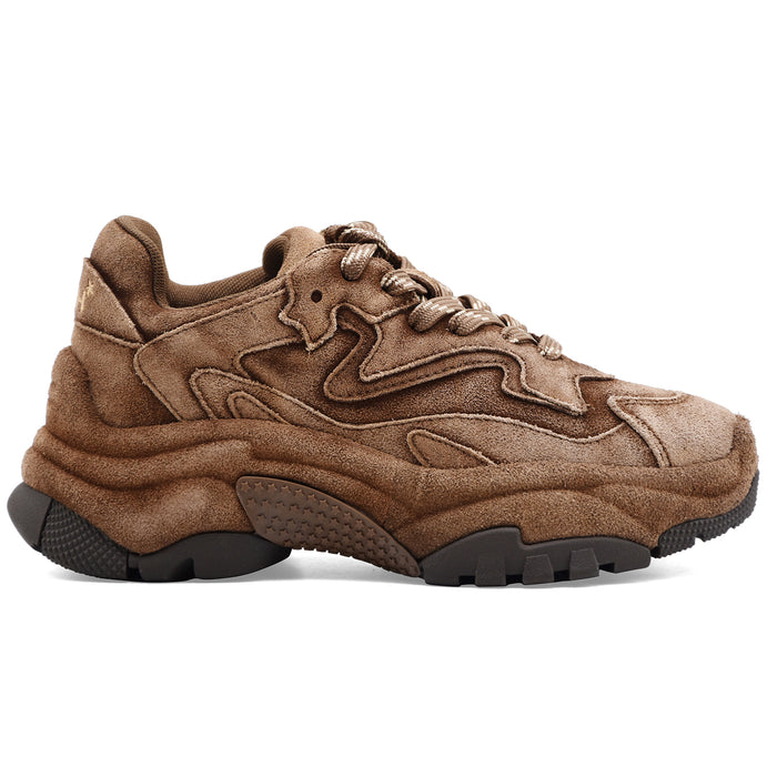 Sneakers Ash Addict Bis Donna Suede Washed Mink Design Chunky