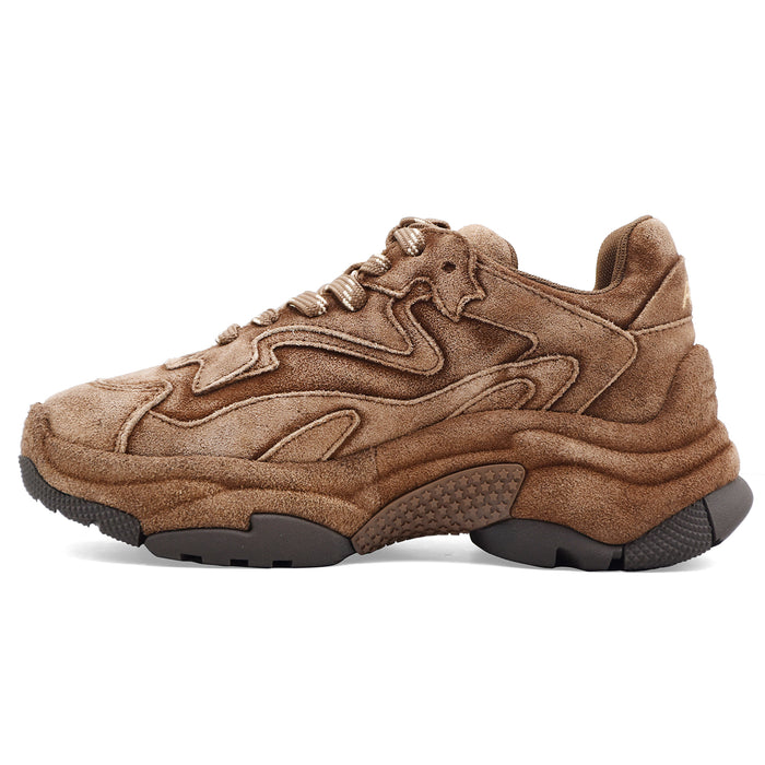 Sneakers Ash Addict Bis Donna Suede Washed Mink Design Chunky