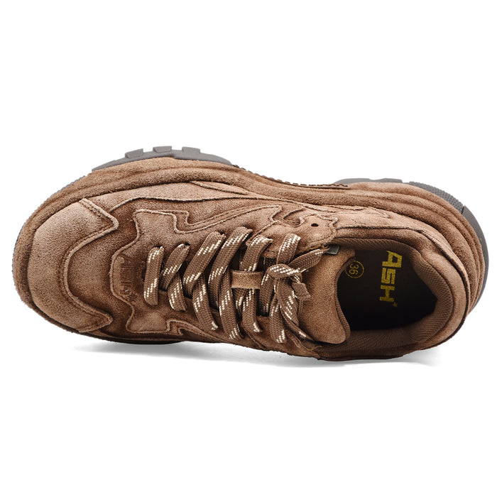 Sneakers Ash Addict Bis Donna Suede Washed Mink Design Chunky